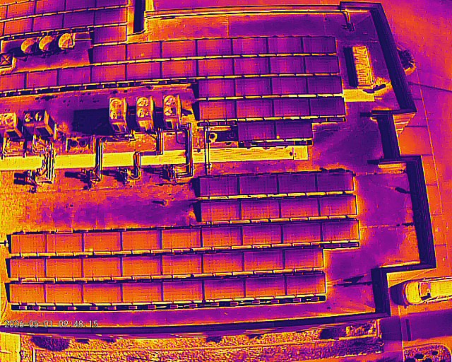 Infrared assessment of commercial rooftop modules